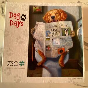 Buffalo David Bitton Dog Days Puzzle - Red and Brown